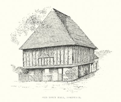 Stará radnice, Fordwich (litografie) od Duncan Moul