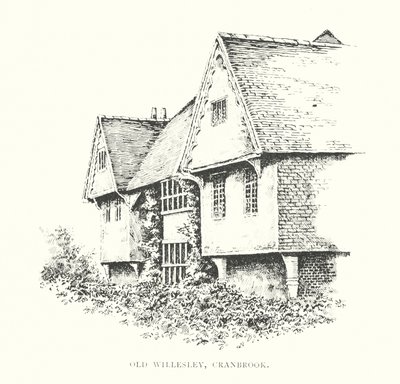 Old Willesley, Cranbrook (litografie) od Duncan Moul