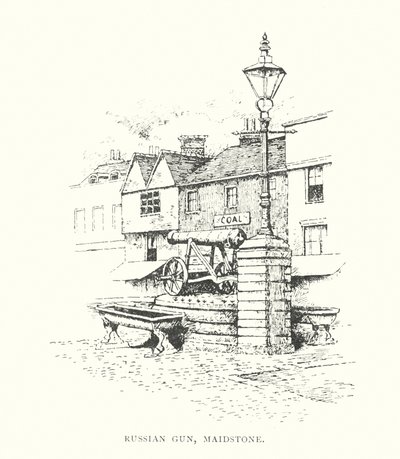 Russian Gun, Maidstone (litografie) od Duncan Moul