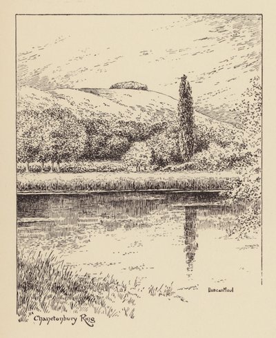 Sussex: Chanctonbury Ring (litografie) od Duncan Moul
