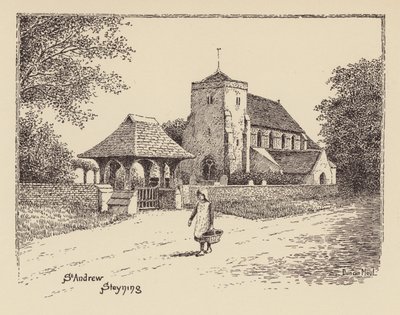 Sussex: Andrew, Steyning (litografie) od Duncan Moul