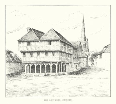 The Moot Hall, Thaxted (litografie) od Duncan Moul