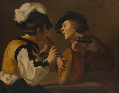 Dva hudebníci, 17. století. od Dutch