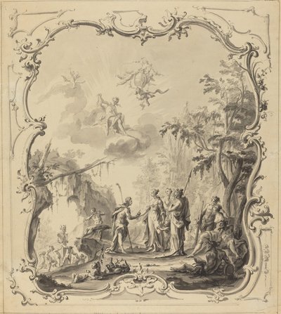 Soud z Paříže od Dutch 18th Century