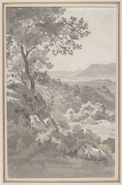 Údolí v italské Campagna od Dutch 19th Century