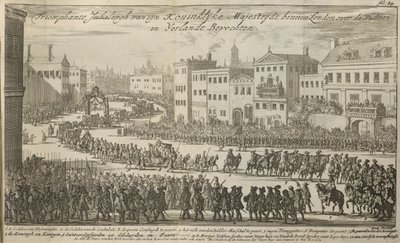 Průvod za krále Viléma III od Dutch School