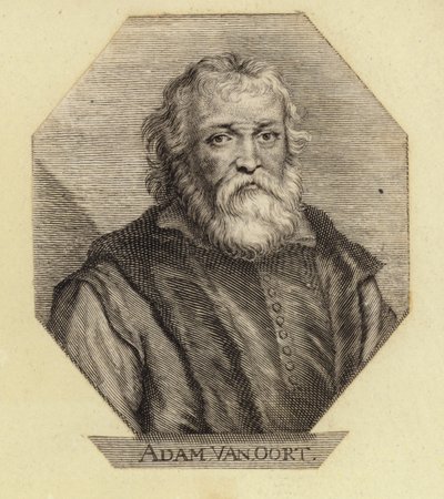 Adam Van Oort, narozený jako Adam van Noort, belgický umělec. Vyryl Johann Georg Waldreich od Dutch School
