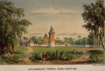 Mešita Banten, Jáva, Indonésie od Dutch School