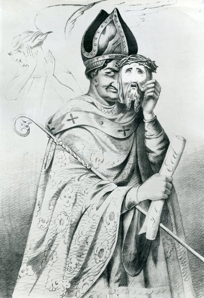 Karikatura papeže Pia IX. (1792-1878) od Dutch School