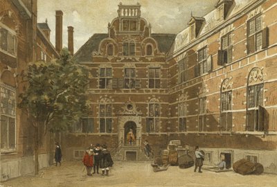 Nádvoří East Indies House, Amsterdam od Dutch School