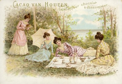 Dobře oblečené ženy na pikniku od Dutch School