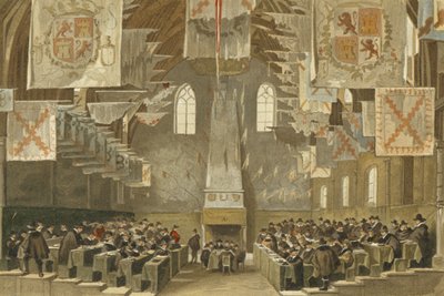 Velký sál Binnenhof, Haag, Nizozemsko od Dutch School