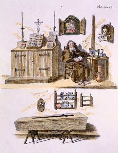 Ilustrace z Magazine of Garden Gems od G. van Laara, vydané 1802 od Dutch School