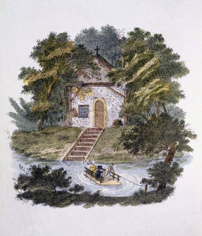 Ilustrace z Magazine of Garden Gems od G. van Laara, vydané 1802 od Dutch School