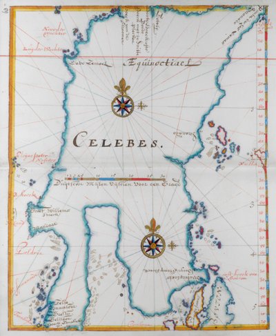Ostrov Celebes. od Dutch School
