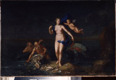 ""Zrození Venuše"" (Narození Venuše) Anonymní holandská školní malba z 18. století 1729 Státní muzeum pod širým nebem Palác Gatchina, Petrohrad, Rusko od Dutch School