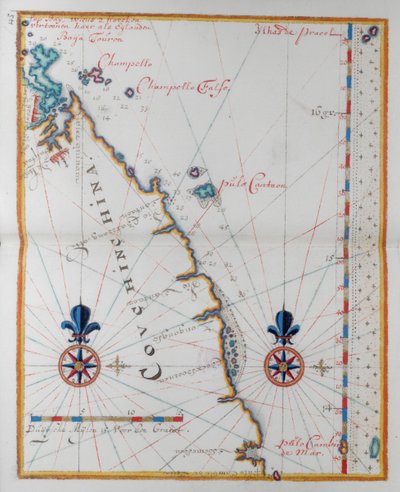 Mapa Cochin-Čína, Asie. od Dutch School