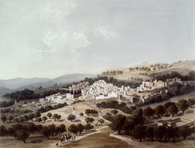 Nazaret, vyrytý Terrym od Dutch School