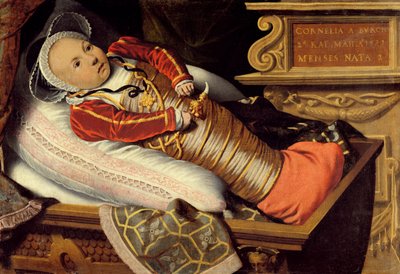 Portrét Cornelie Burchové ve věku 2 měsíců od Dutch School