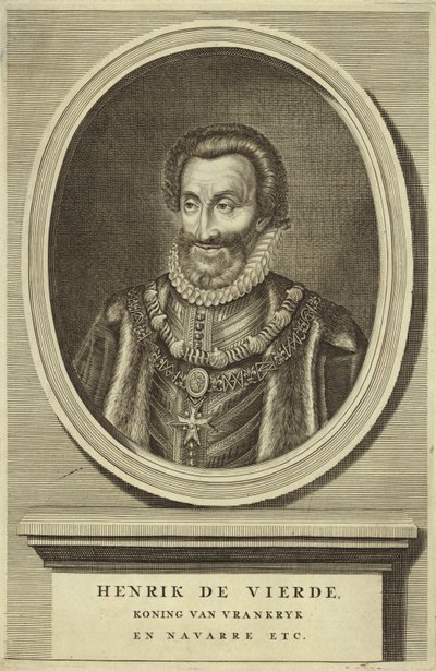 Portrét francouzského krále Jindřicha IV od Dutch School