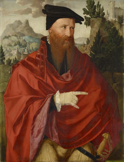 Portrét anabaptisty Davida Jorise, c.1540-45 od Dutch School