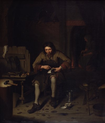 Švec, kolem roku 1675 od Dutch School