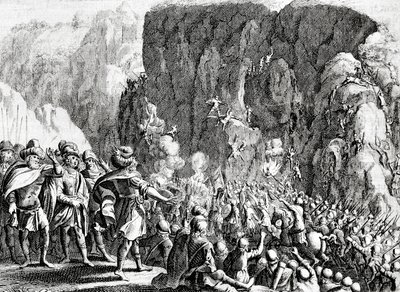 Obléhání Masady, kolem roku 1700 od Dutch School