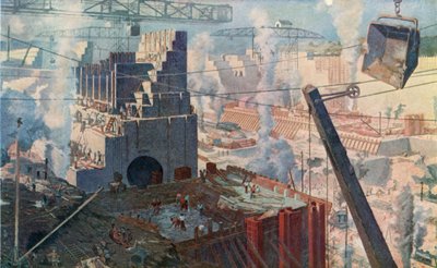 Stavba Panamského průplavu od Dutch School