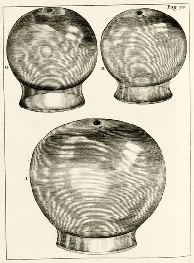 Různé baňkové sklenice, z The Practice of Medicine od Frederika Dekkerse, 1694 od Dutch School