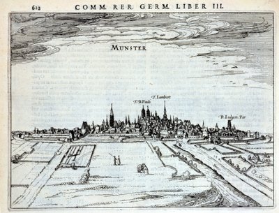 Pohled na město Munster z knihy Rerum Germanicarum, P. Bertin, Amsterdam 1616 od Dutch School