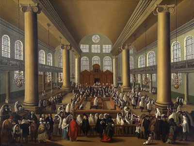 Portugalská synagoga, Amsterdam od Dutch School Dutch School