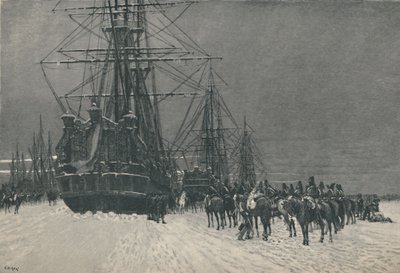 „Zajetí holandské flotily husary Francouzské republiky, leden 1795“, 1896 od E.G.H. Del