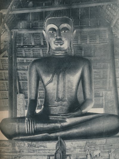 Sláva centrální svatyně ve Wat Suthat, Bangkok, c1935 od ENA