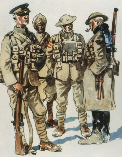Polní uniformy britské armády od E. (after) Dobrich