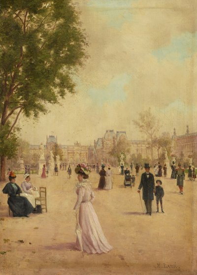 Tuileries Gardens, po roce 1883 od E. Baré