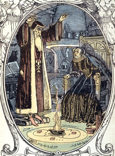 Kateřina Medicejská a Cosimo Ruggieri od E. Blanche