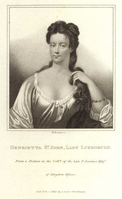 Henrietta St John Lady Luxborough od E. Bocquet