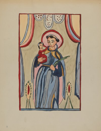 Panel z Altar Piece of San Antonio, c. 1936. od E. Boyd