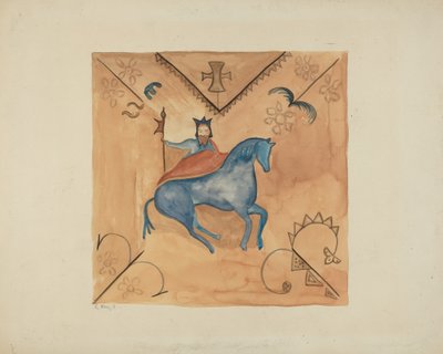 Svatý Jiří malovaný na jelení kůži, 19351942. od E. Boyd