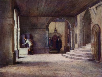 Eton: The Cloisters (barevné lito) od E. D. Brinton