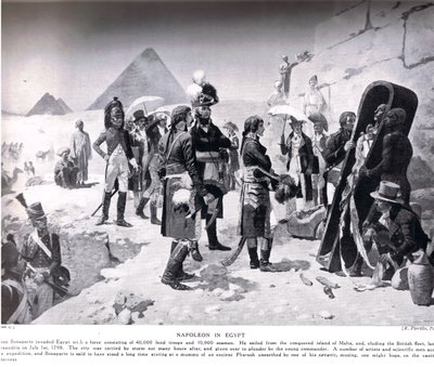 Napoleon v Egyptě, ilustrace z 
