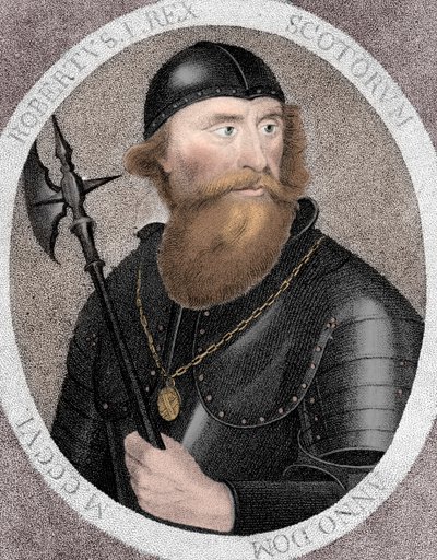 Robert I, běžně Robert the Bruce, král Skotska, 1797 od E Harding