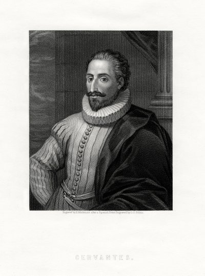 Miguel de Cervantes, španělský prozaik, básník a dramatik, 19. století od E. Mackenzie