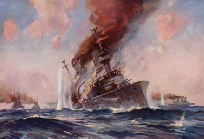Bitva o Falklandy: potopení lodi Scharnhorst od E. S. Hodgson