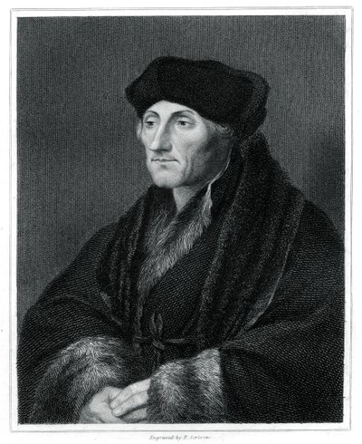 Desiderius Erasmus, renesanční humanista, 1833 od E. Scriven