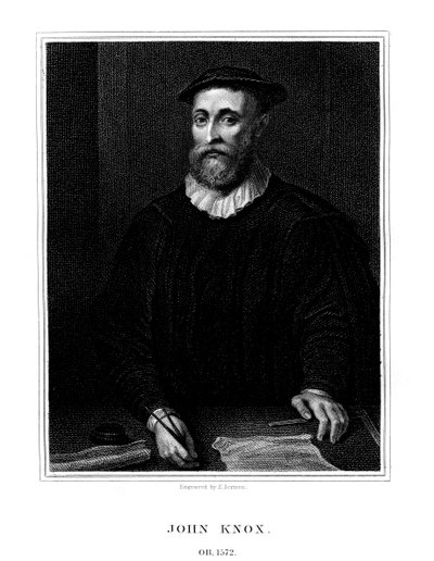 John Knox, skotský náboženský reformátor, 1825. od E. Scriven