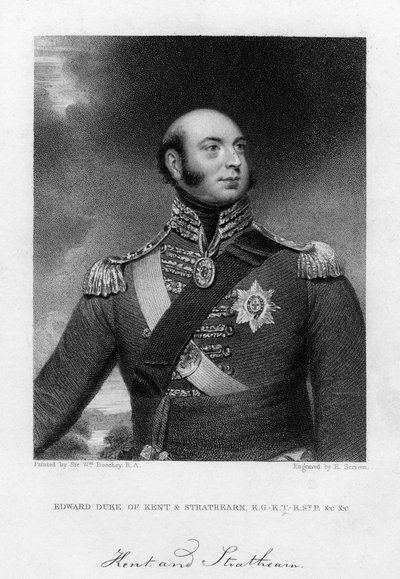 Princ Edward Augustus 1767-1820, vévoda z Kentu a Strathearnu, 19. století. od E. Scriven