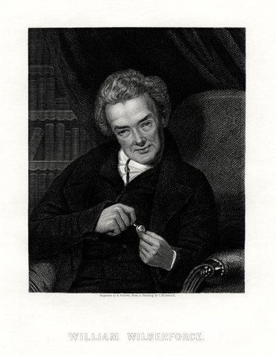 William Wilberforce, anglický bojovník proti otroctví, 19. století. od E. Scriven