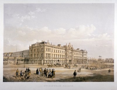 Buckinghamský palác, Londýn, 1852 od E Walker