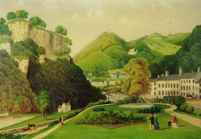 Matlock Bath z areálu hotelu Bath, 1895 od E. Wray